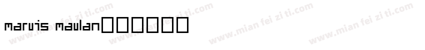 marvis mavlan字体转换